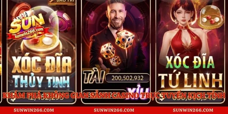 Khám phá không gian sảnh Casino trực tuyến kịch tính
