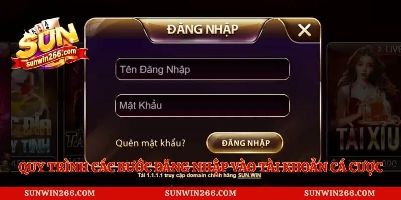 Quy trình các bước đăng nhập vào tài khoản cá cược đơn giản